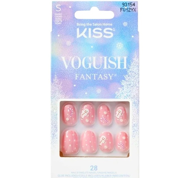 Kiss Other - *Final Price* KISS Fantasy, Press on Nails, Happy Mittens, Short Oval, NIB